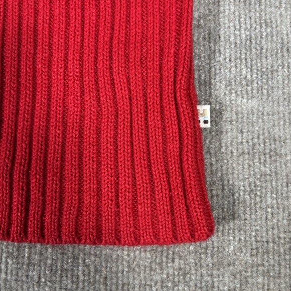 Vintage Hollister Sweater‎ Mens L Pullover Red Knit Surfer Rib V Neck Y2K - Picture 3 of 8